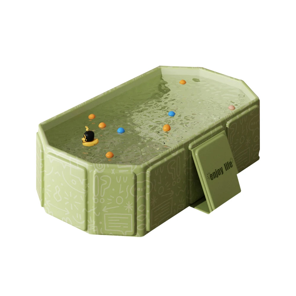 1 foldable bathtub for family use, a convenient summer garden pool for storage, and a baby bathtub suitable for family travel