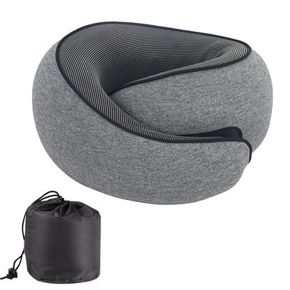 U-shaped Neck Pillow Memory Foam Travel Pillow for Airplane and Office Use, Anti-tilt Design, Essential for Travel
