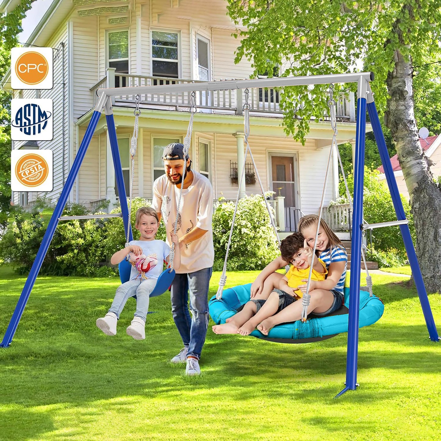 SkyNest Adventure Swing Set