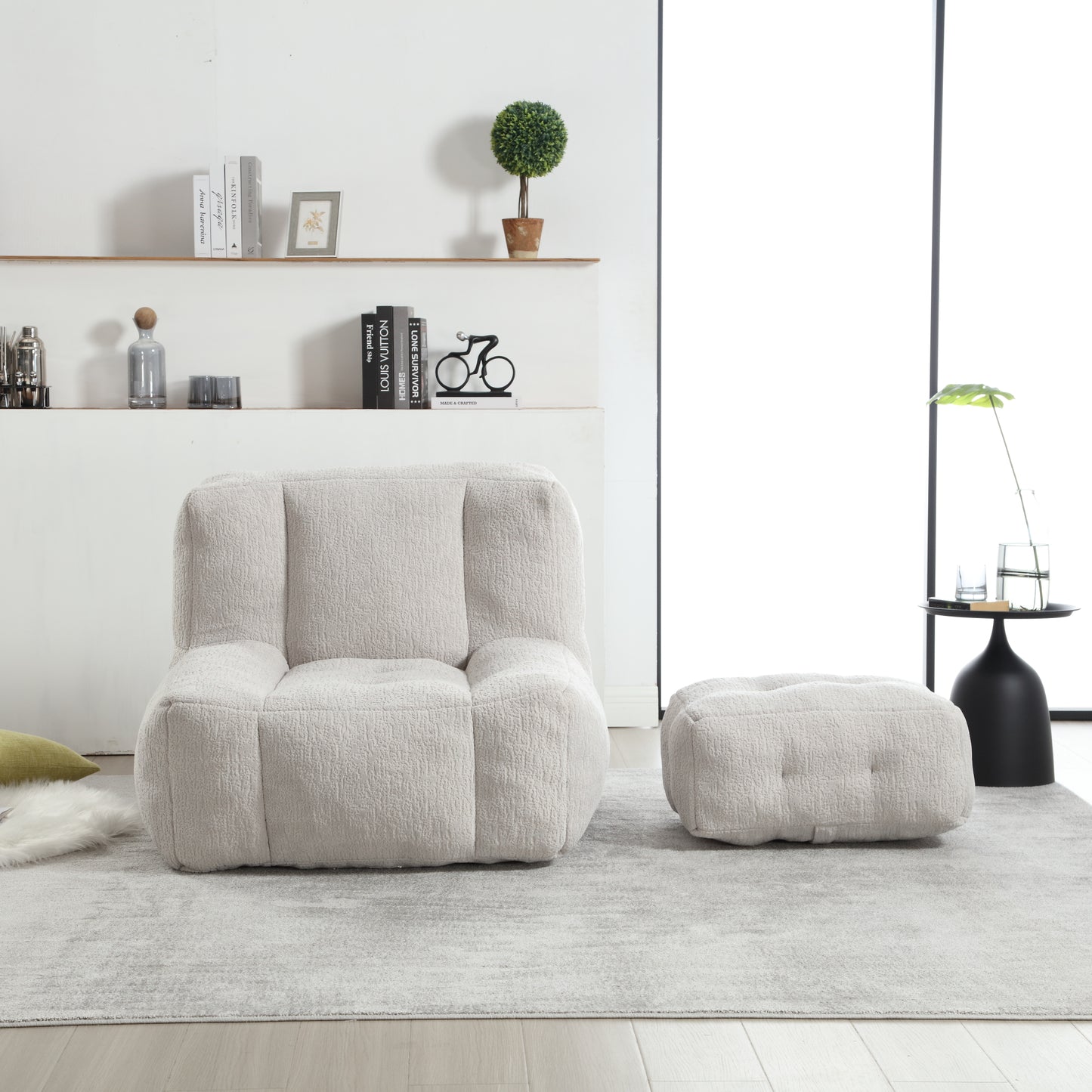 The CloudLounge Plush Bean Bag Chair