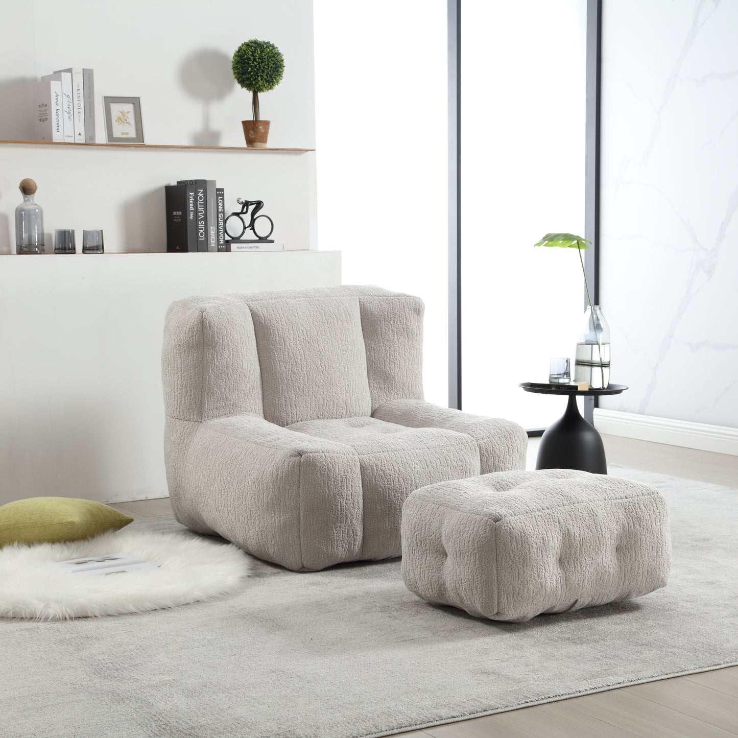 The CloudLounge Plush Bean Bag Chair