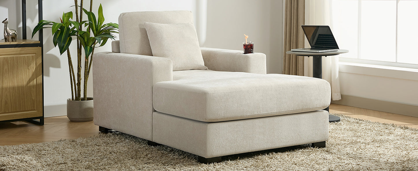 The Executive Lounge Oversized Smart Chaise Chair