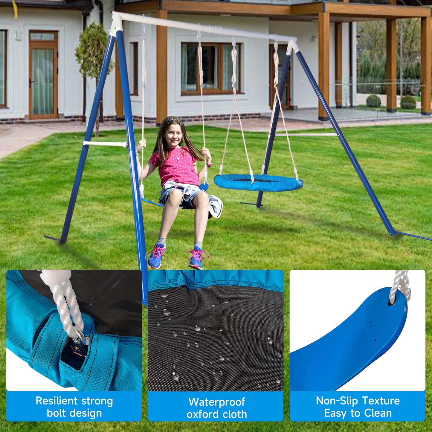 SkyNest Adventure Swing Set