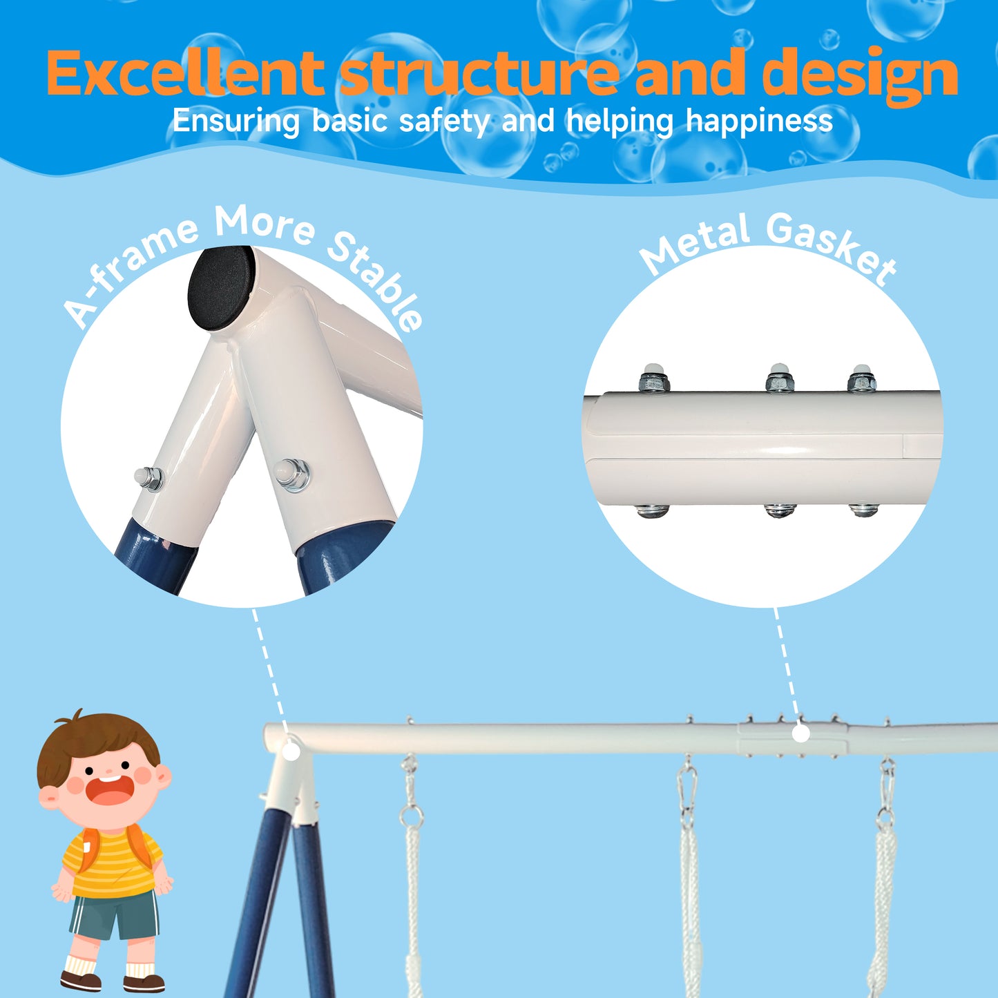 SkyNest Adventure Swing Set