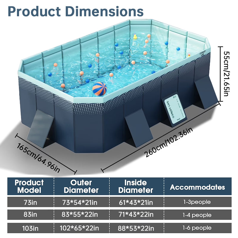 AquaNest Foldable Family Pool