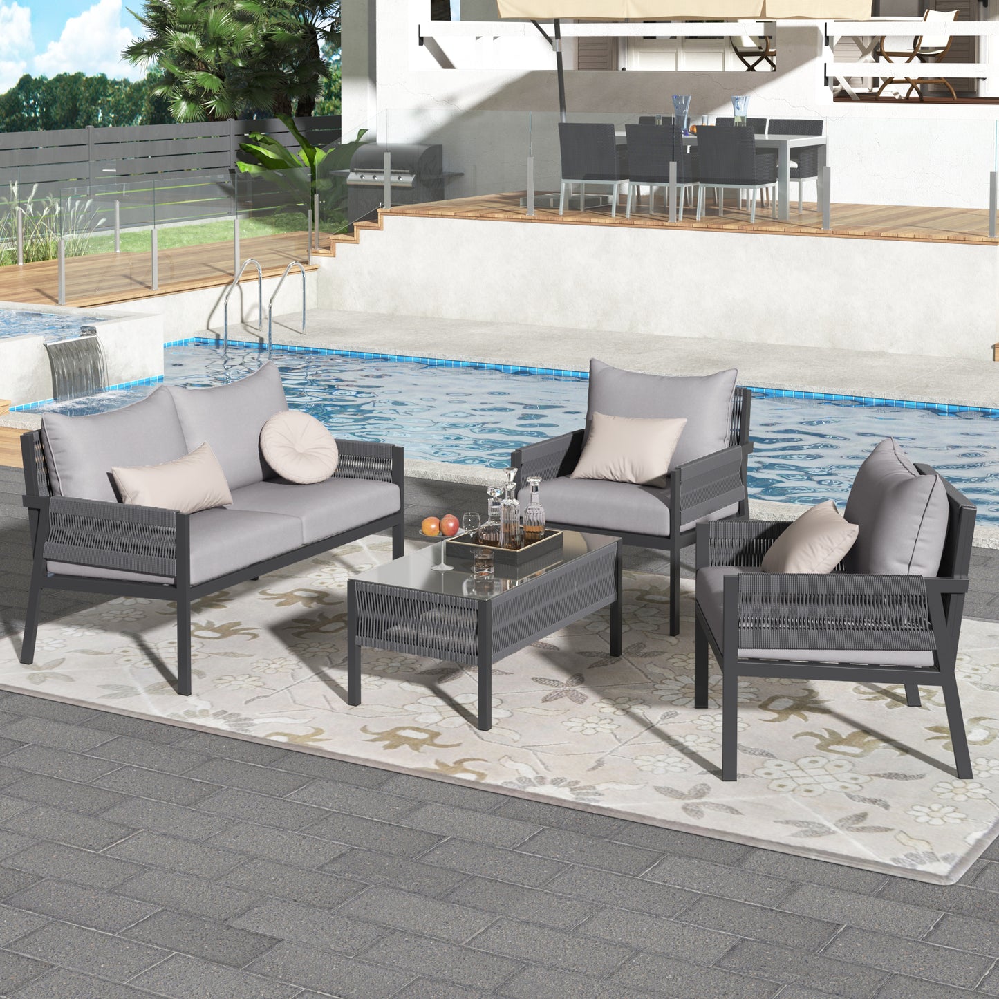 Solvèra Luxe Patio Conversation Set