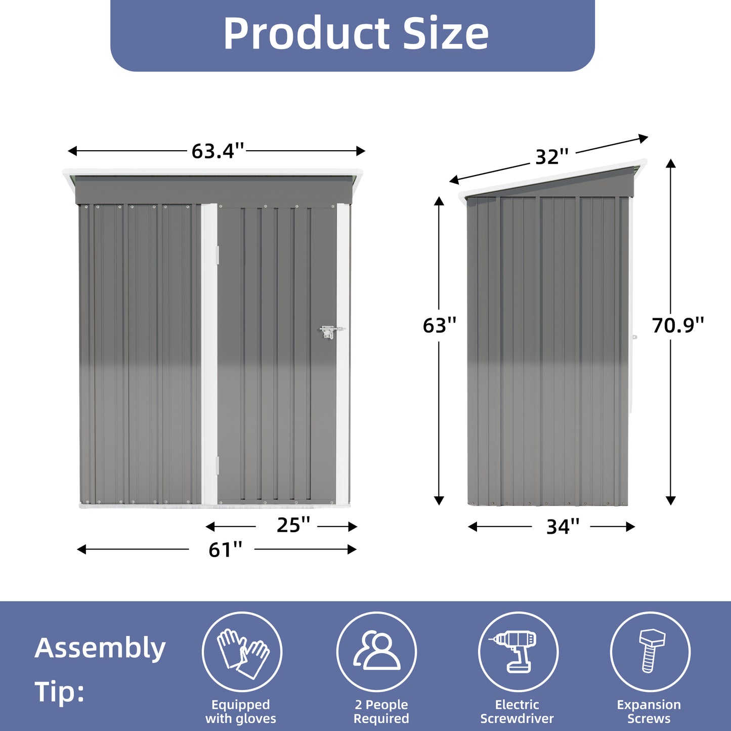 IronPeak Outdoor Storage Shed
