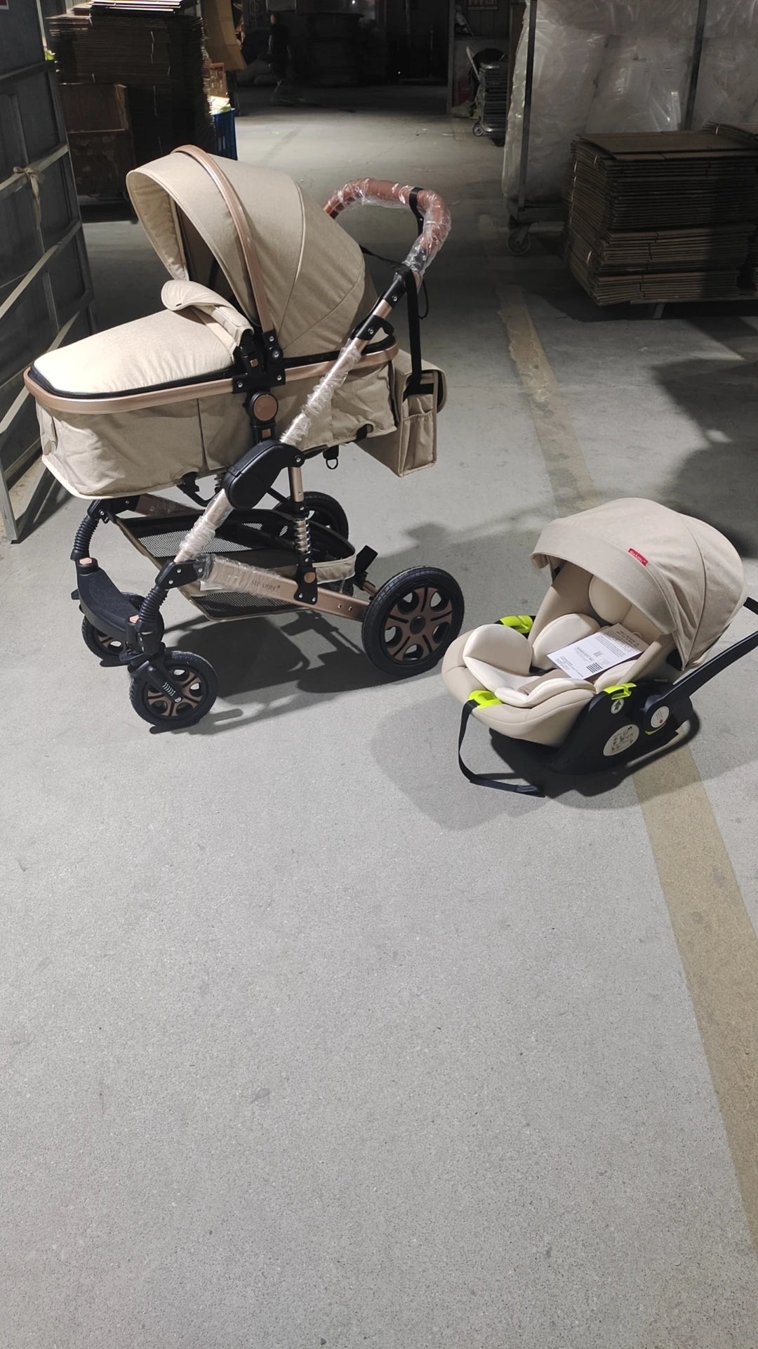 3-in-1 Infant Car Seat & Stroller Travel System with Isofix Base for Newborns & Toddlers