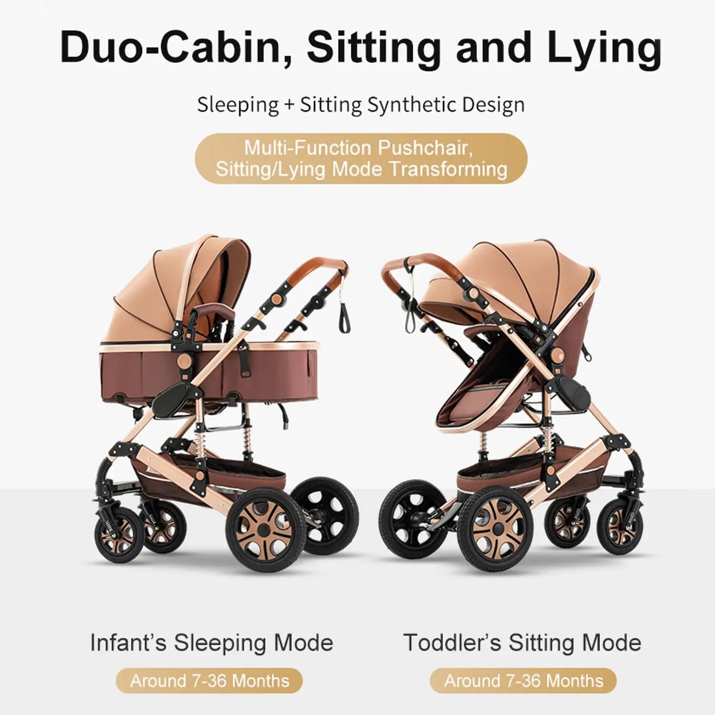 3-in-1 Infant Car Seat & Stroller Travel System with Isofix Base for Newborns & Toddlers