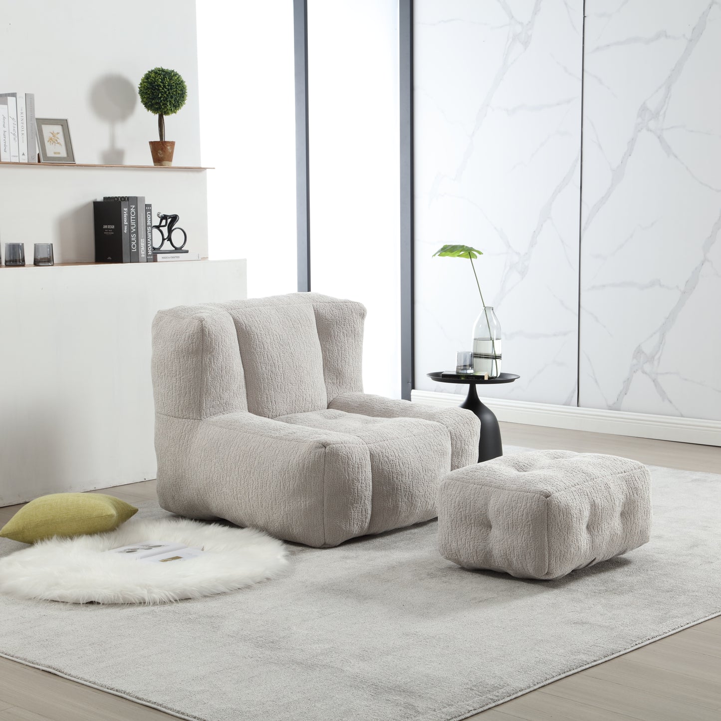 The CloudLounge Plush Bean Bag Chair