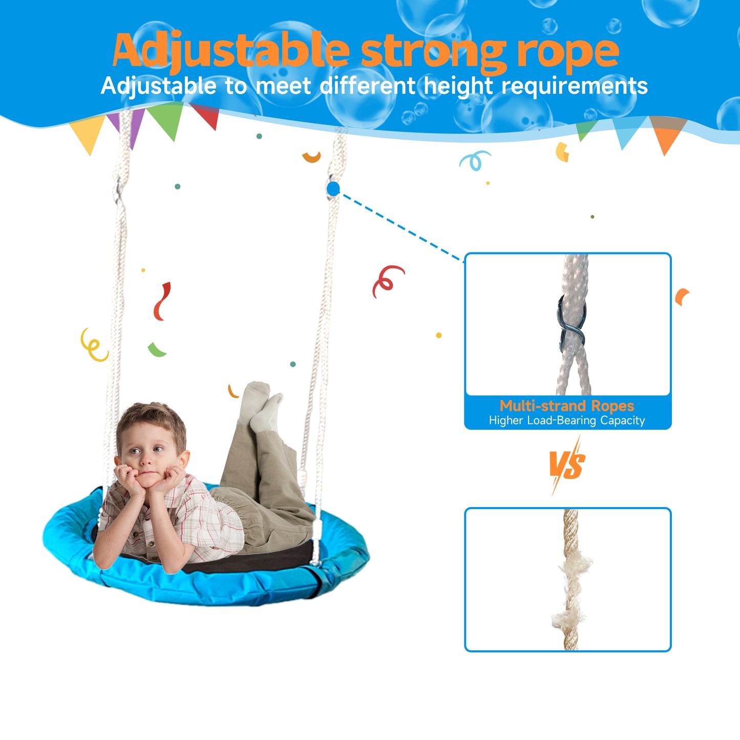 SkyNest Adventure Swing Set