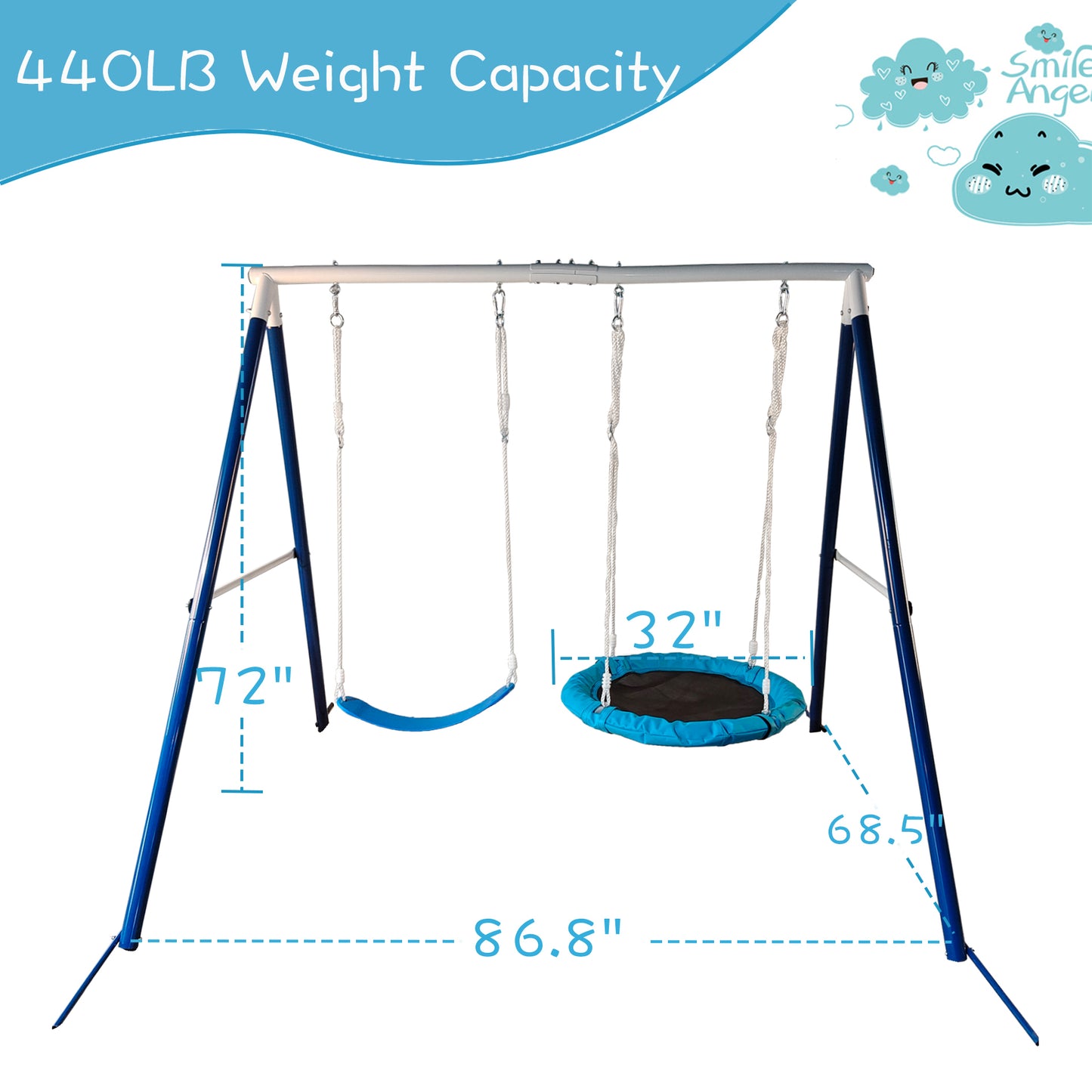 SkyNest Adventure Swing Set