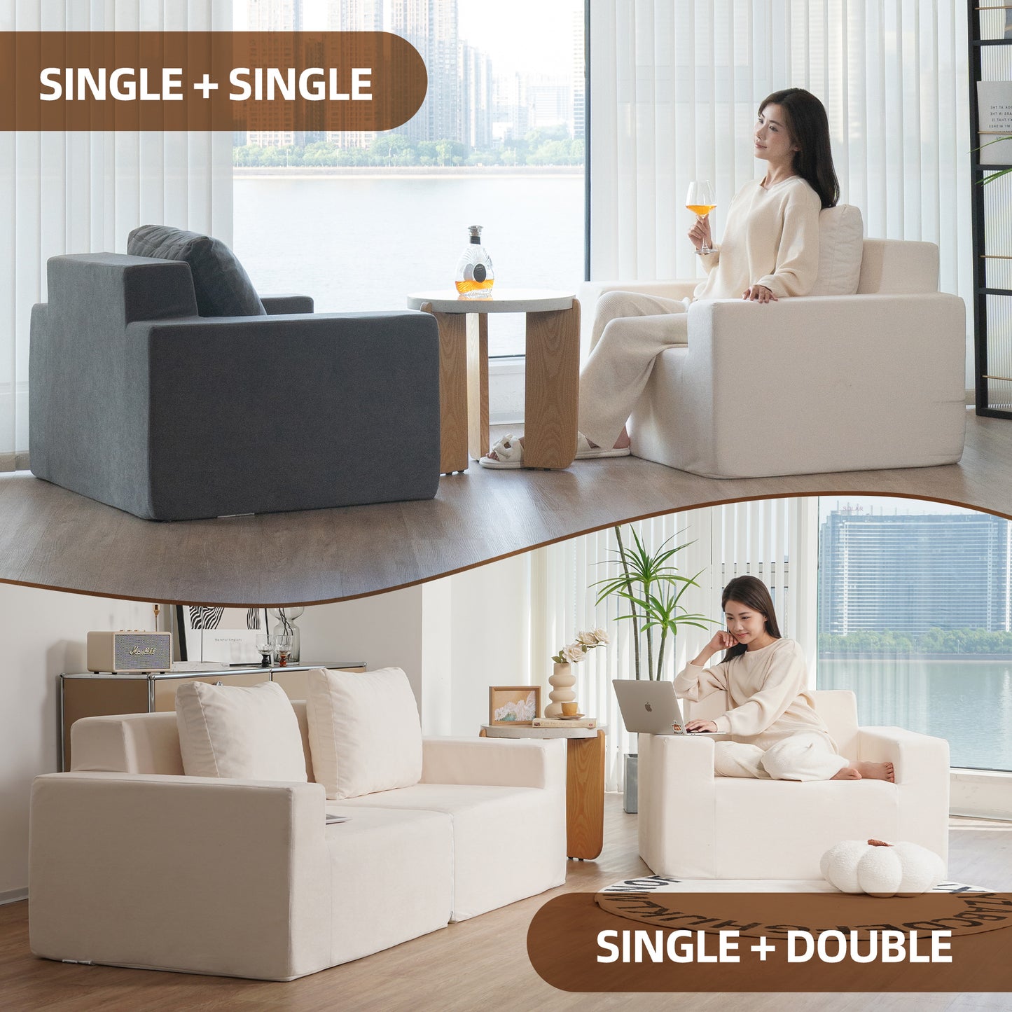 The CloudNest Foam Lounge Chair