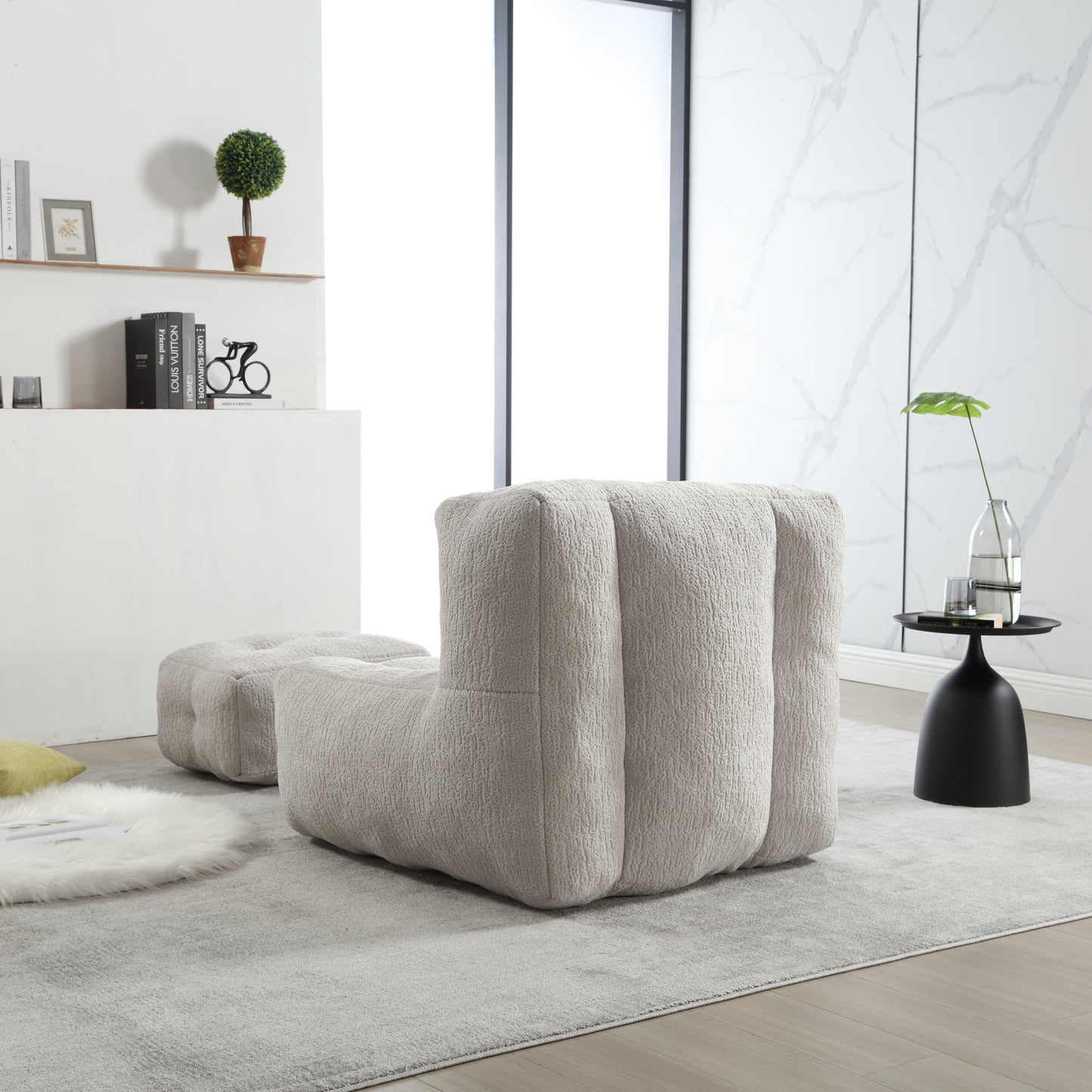 The CloudLounge Plush Bean Bag Chair