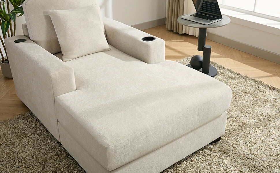 The Executive Lounge Oversized Smart Chaise Chair