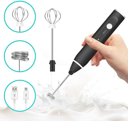 3-Piece Handheld Multi-Head Milk Frother