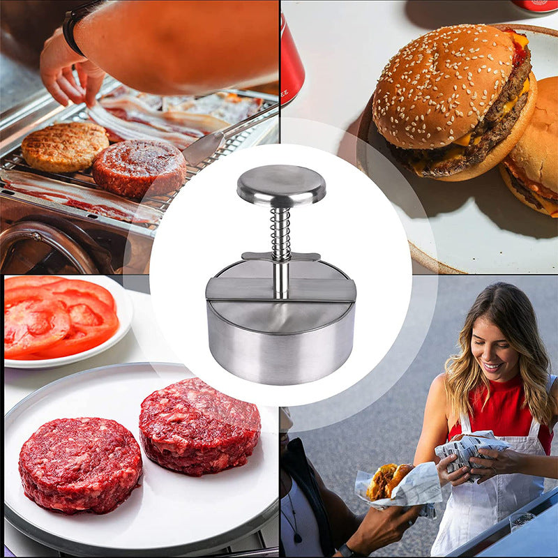 GrillMaster Stainless Steel Burger Press