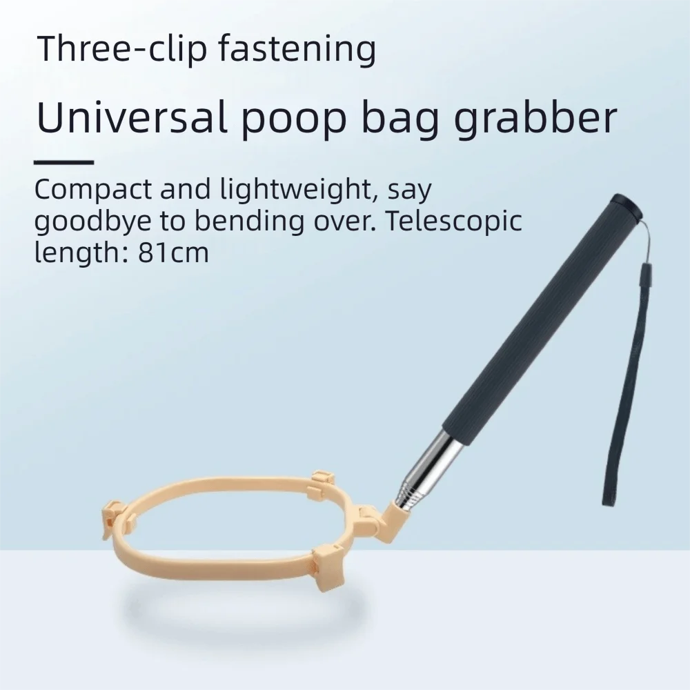 Foldable Pet Poop Scooper – Extendable Non-Contact Dog Waste Picker