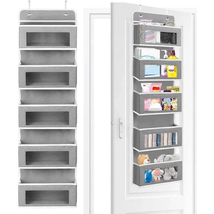 5-Shelf Hanging Storage Organizer – Behind Door Multi-Pocket Space Saver
