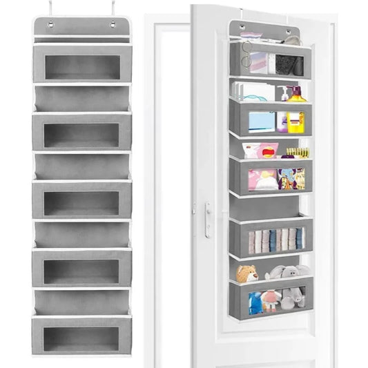 5-Shelf Hanging Storage Organizer – Behind Door Multi-Pocket Space Saver