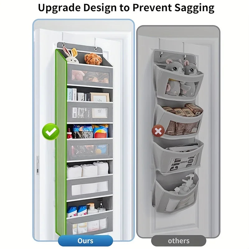 5-Shelf Hanging Storage Organizer – Behind Door Multi-Pocket Space Saver