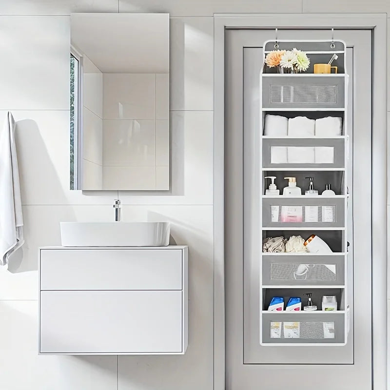 5-Shelf Hanging Storage Organizer – Behind Door Multi-Pocket Space Saver