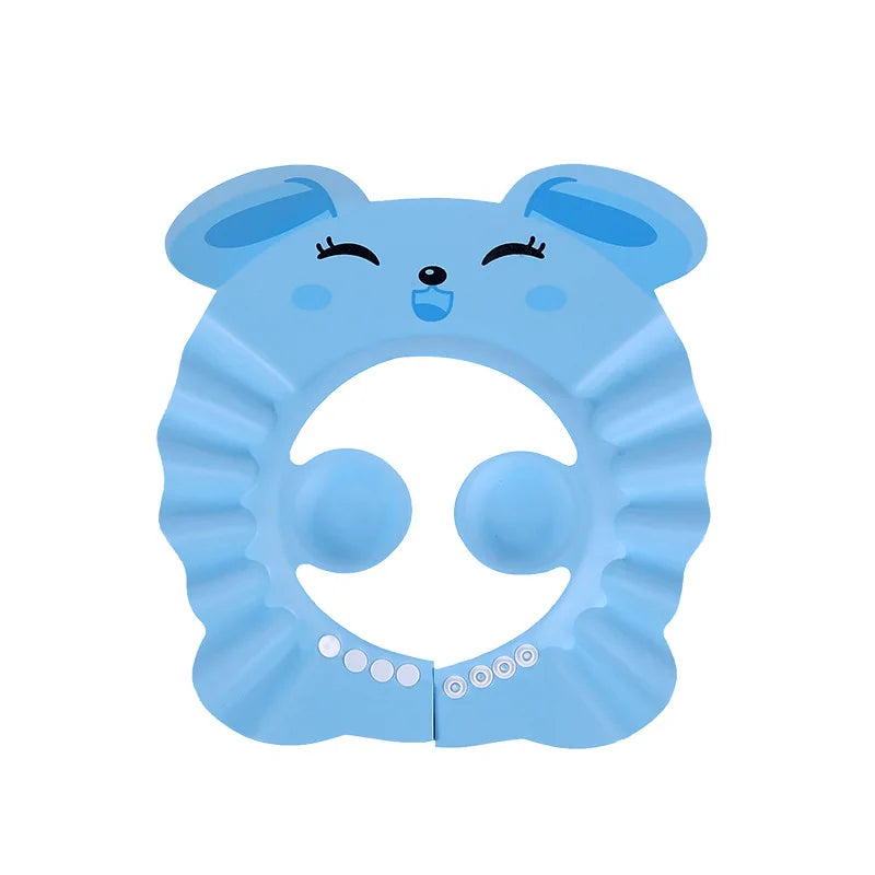Baby Shower Cap for Kids – Adjustable Waterproof Shampoo Hat with Ear & Eye Protection