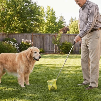 Foldable Pet Poop Scooper – Extendable Non-Contact Dog Waste Picker