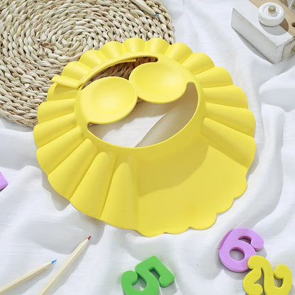 Baby Shower Cap for Kids – Adjustable Waterproof Shampoo Hat with Ear & Eye Protection