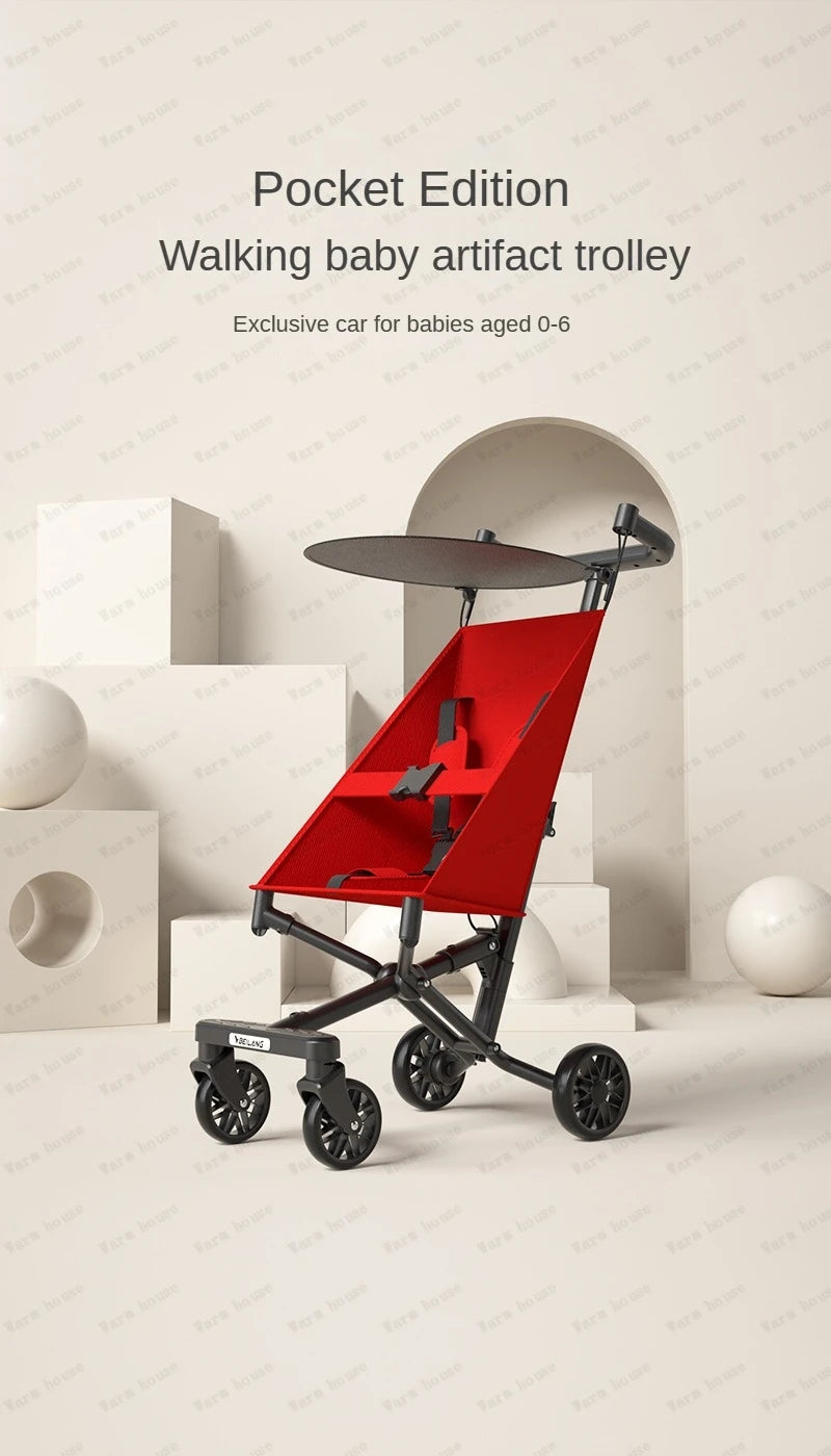 Baby Stroller for Big Kids Ultra Lightweight Foldable Stroller Travel Children's Umbrella Stroller Removable and Washable