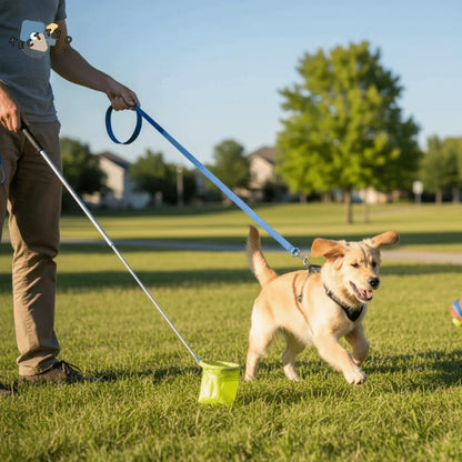 Foldable Pet Poop Scooper – Extendable Non-Contact Dog Waste Picker