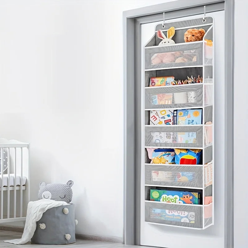 5-Shelf Hanging Storage Organizer – Behind Door Multi-Pocket Space Saver
