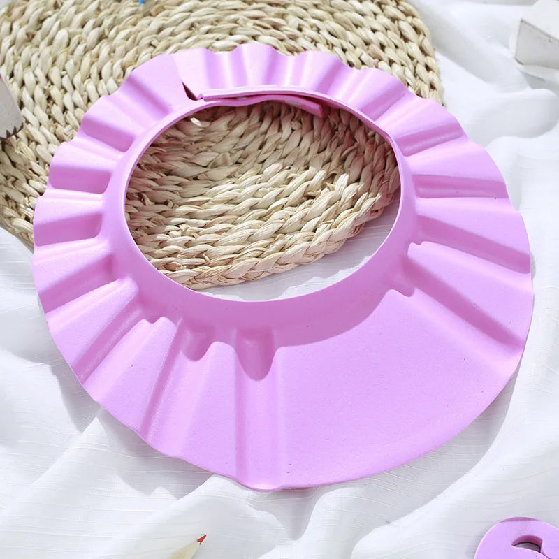 Baby Shower Cap for Kids – Adjustable Waterproof Shampoo Hat with Ear & Eye Protection