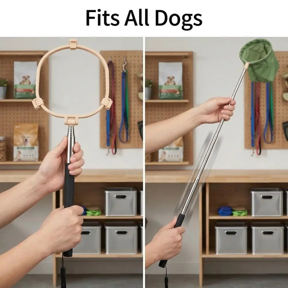 Foldable Pet Poop Scooper – Extendable Non-Contact Dog Waste Picker