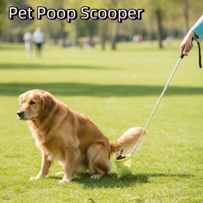 Foldable Pet Poop Scooper – Extendable Non-Contact Dog Waste Picker