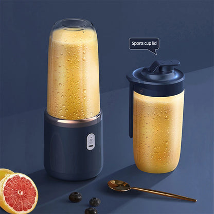 Portable USB Juicer Blender – 6-Blade Smoothie Mixer with 2 Travel Cups