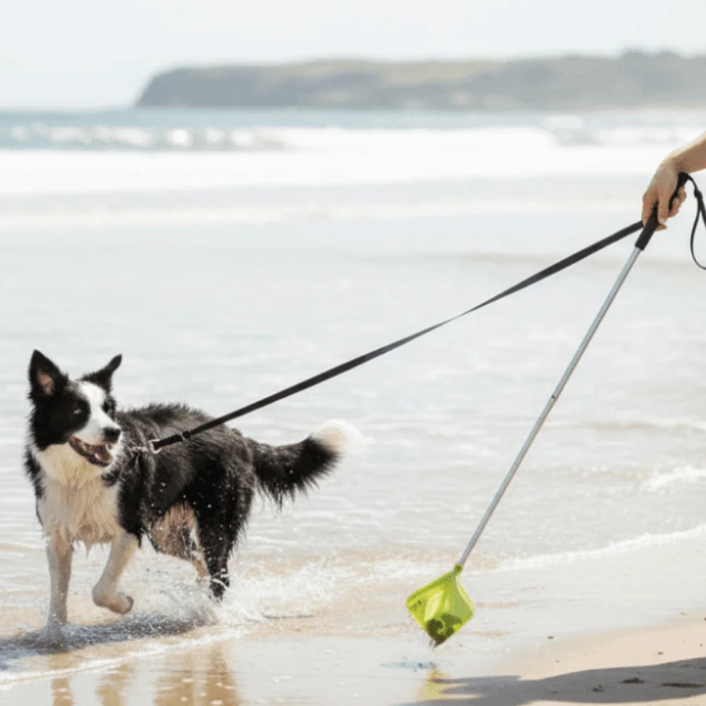 Foldable Pet Poop Scooper – Extendable Non-Contact Dog Waste Picker