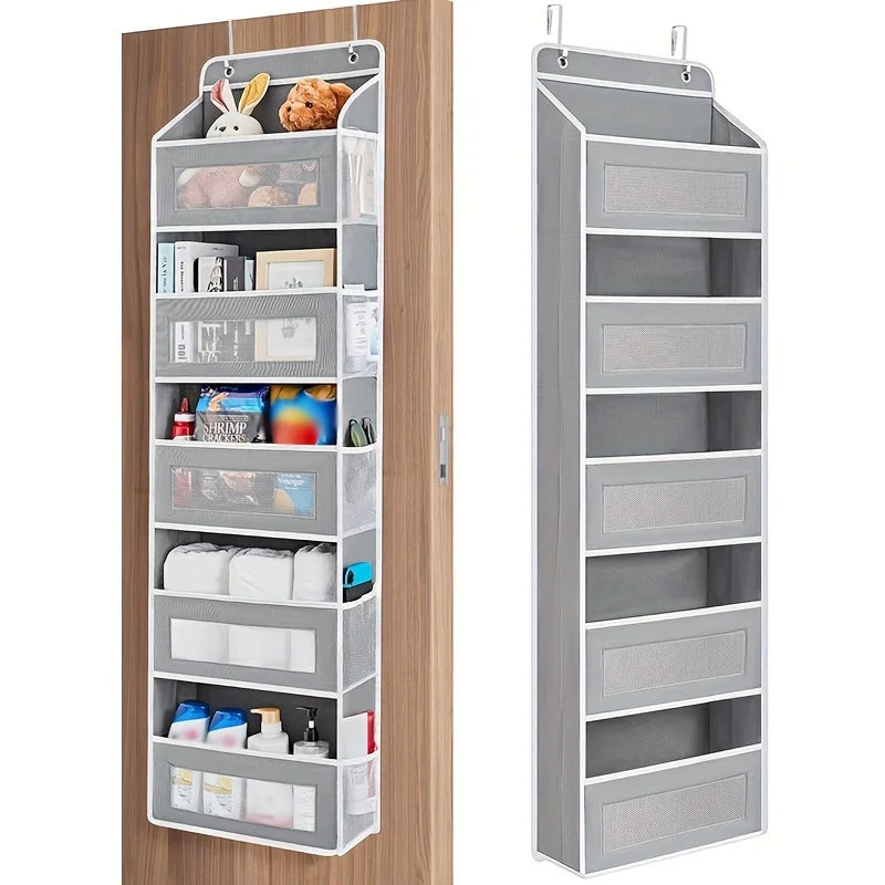 5-Shelf Hanging Storage Organizer – Behind Door Multi-Pocket Space Saver