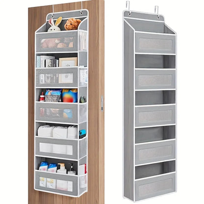 5-Shelf Hanging Storage Organizer – Behind Door Multi-Pocket Space Saver