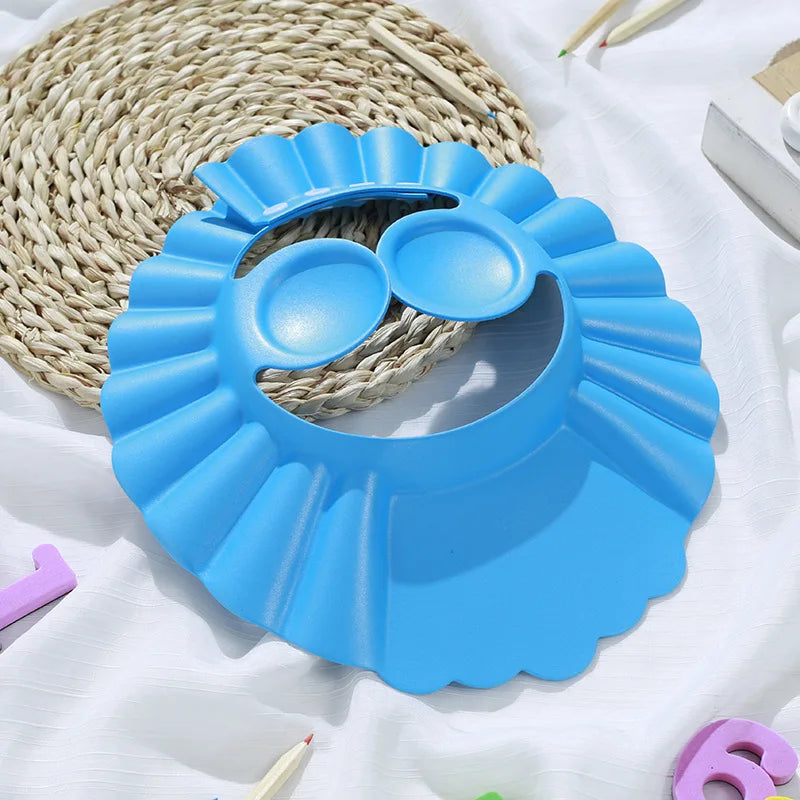 Baby Shower Cap for Kids – Adjustable Waterproof Shampoo Hat with Ear & Eye Protection