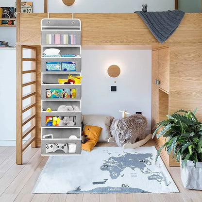 5-Shelf Hanging Storage Organizer – Behind Door Multi-Pocket Space Saver