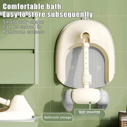 Adjustable Foldable Baby Bath Stand – Safe & Comfortable Support for Easy Bath Time