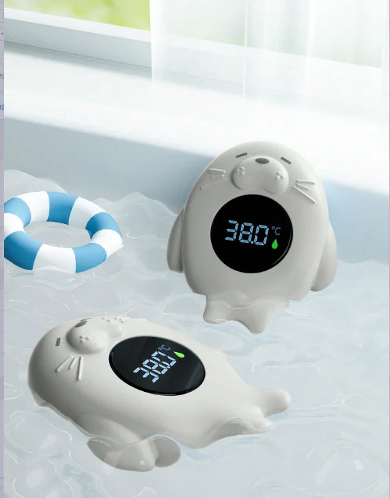 Baby Bath Thermometer – Digital LED Water Temperature Monitor with Safety Warning