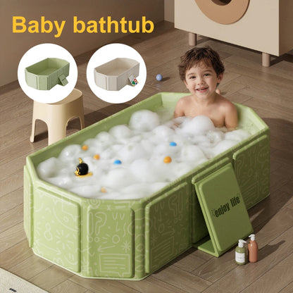 1 foldable bathtub for family use, a convenient summer garden pool for storage, and a baby bathtub suitable for family travel