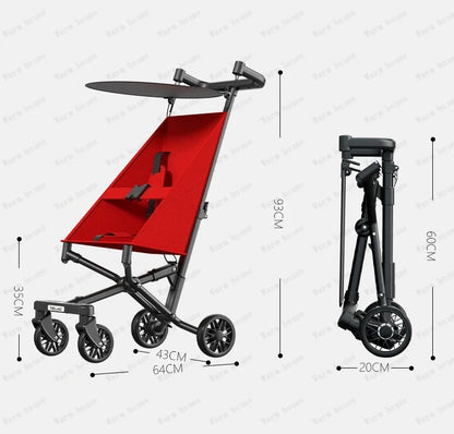 Baby Stroller for Big Kids Ultra Lightweight Foldable Stroller Travel Children's Umbrella Stroller Removable and Washable