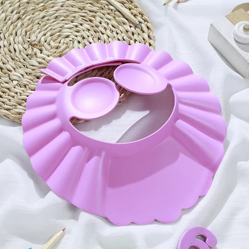 Baby Shower Cap for Kids – Adjustable Waterproof Shampoo Hat with Ear & Eye Protection
