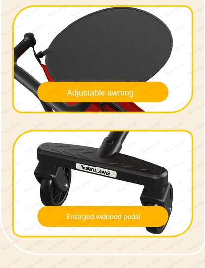 Baby Stroller for Big Kids Ultra Lightweight Foldable Stroller Travel Children's Umbrella Stroller Removable and Washable