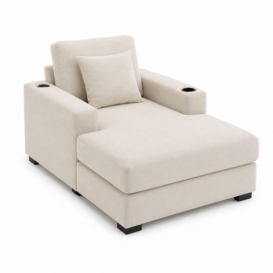 The Executive Lounge Oversized Smart Chaise Chair